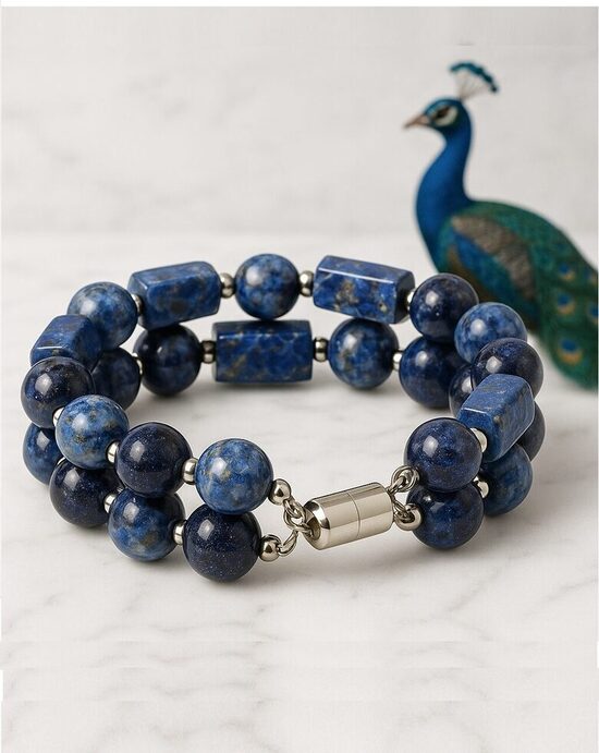 Dabīgo pērļu rokassprādze "Pāva Elegance"